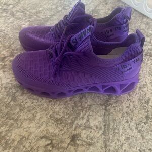 Vibrant Purple Athletic Sneakers